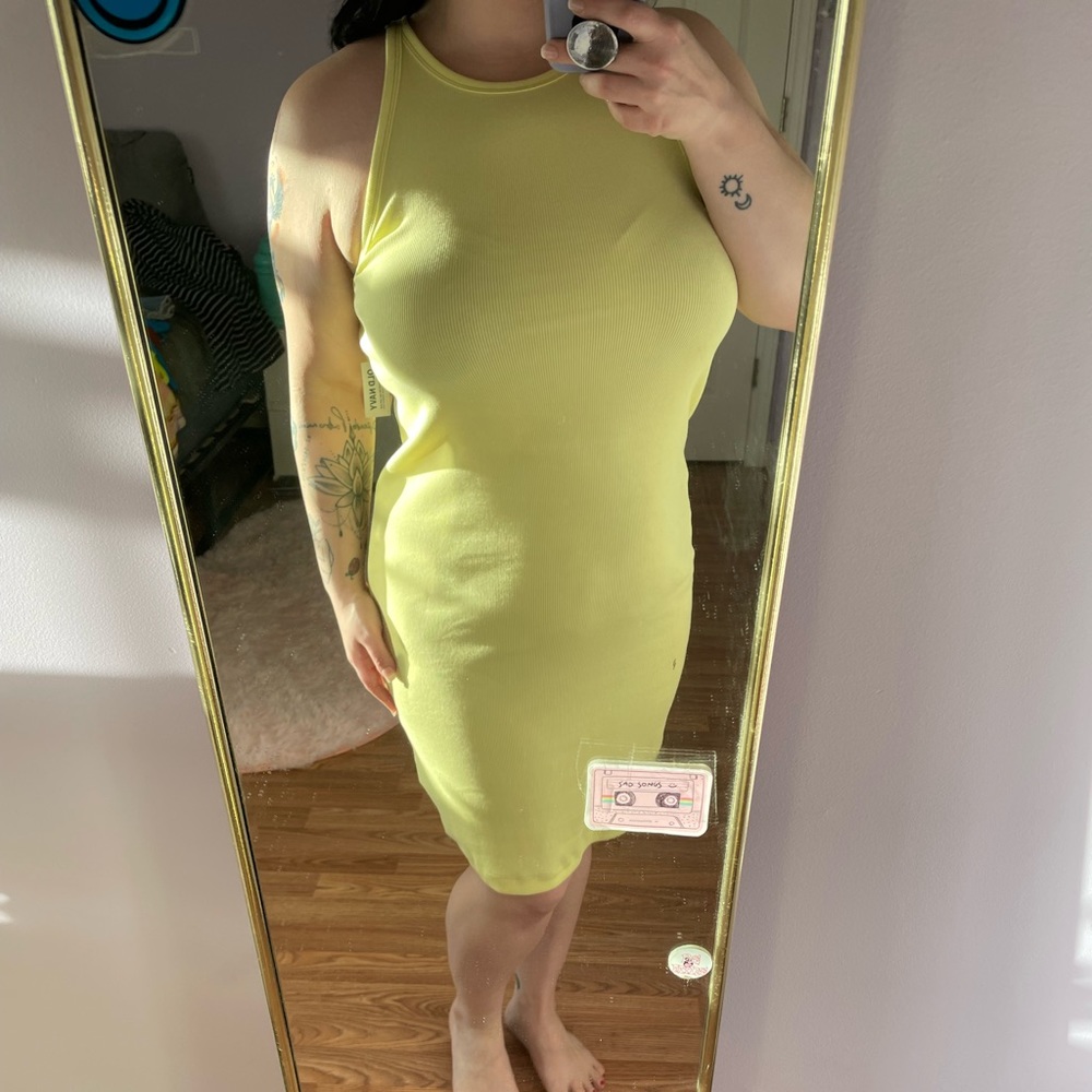 Cotton body con dress